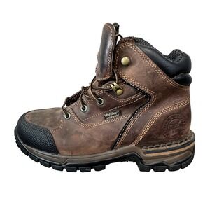 Irish Setter Red Wing Womens 83201 Brown Leather Waterproof Work Boots Size 7 D